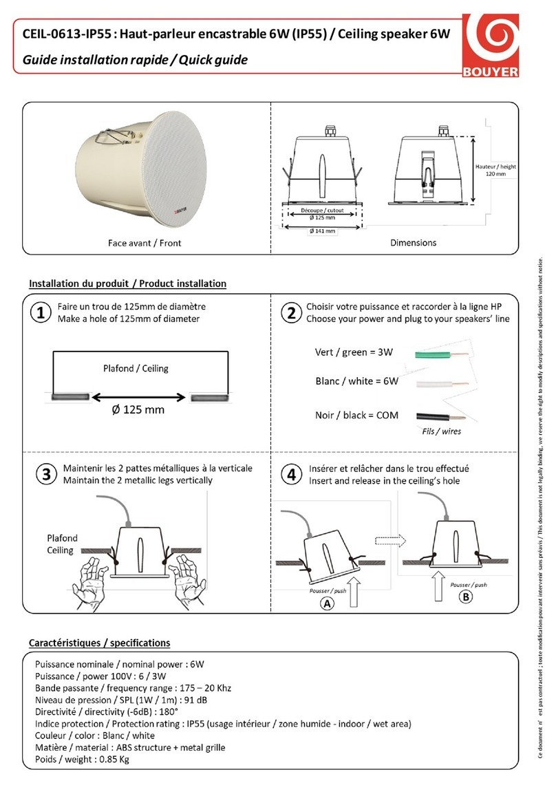 Bouyer CEIL-0613-IP55 Service manual