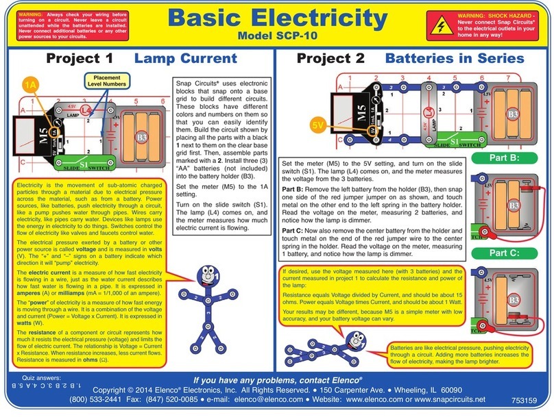 Elenco Electronics SCP-10 User manual