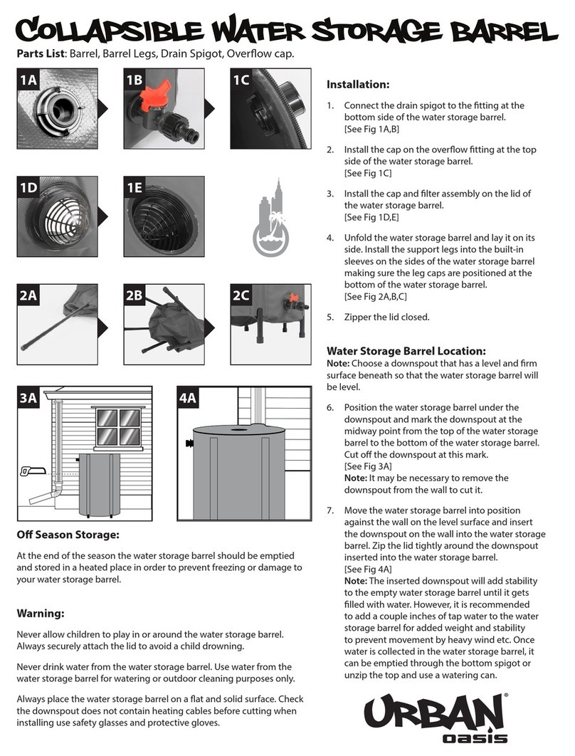 Urban Oasis Collapsible Water Storage Barrel instructions