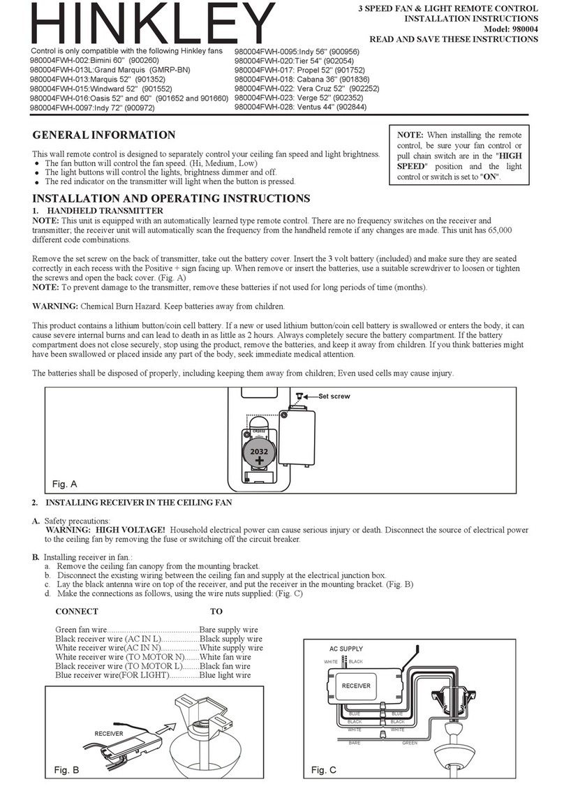 Hinkley 980004 User manual