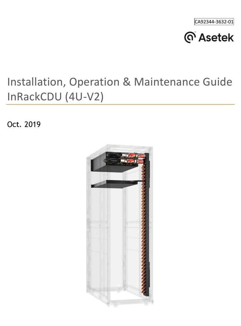Asetek InRackCDU Installation, operation, maintenance guide Asetek InRackCDU Installation, operation, maintenance guide