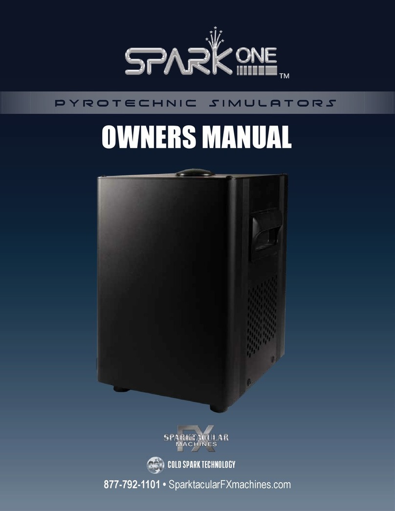 Sparktacular FX Machines SparkOne User manual