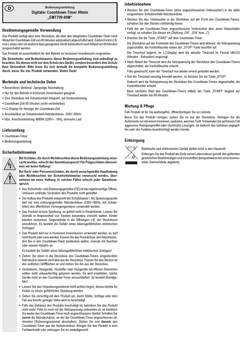 Conrad EMT799-60M operating instructions