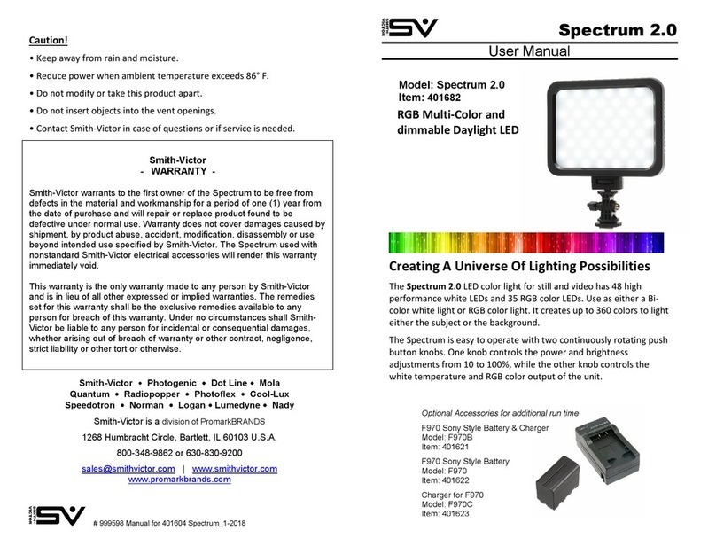 PromarkBRANDS SV Spectrum 2.0 user manual