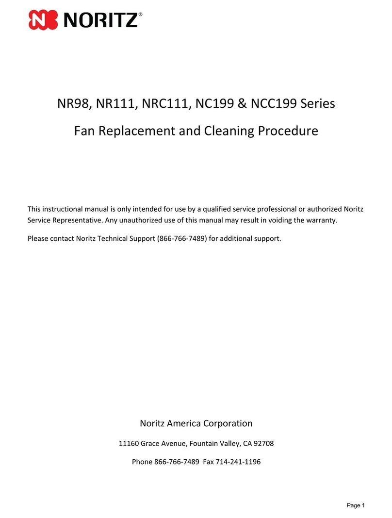 Noritz N-0751M Instructional manual