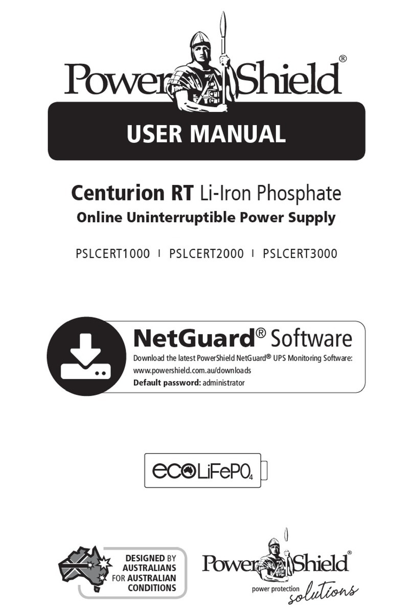 PowerShield Centurion RT Series User manual