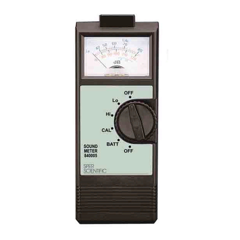 Sper scientific 840005 instruction manual