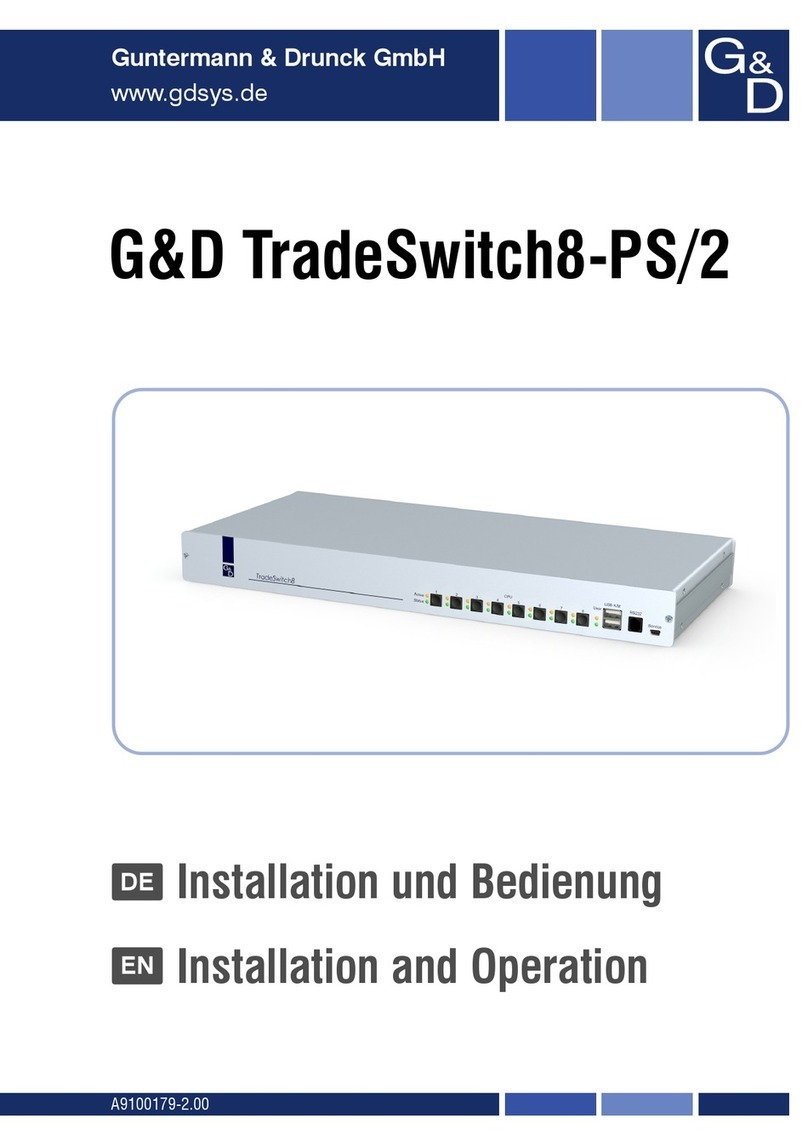 Guntermann & Drunck TradeSwitch8-PS/2 Owner's manual