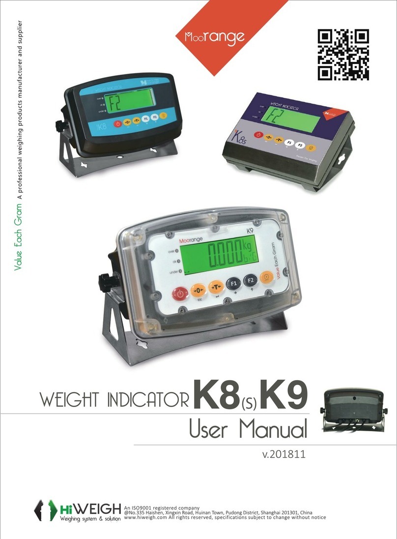 HiWeigh K8 user manual
