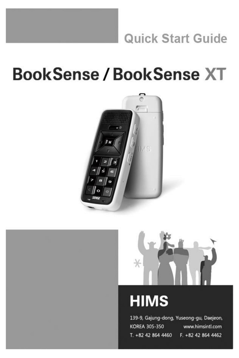 HIMS BookSense quick start guide