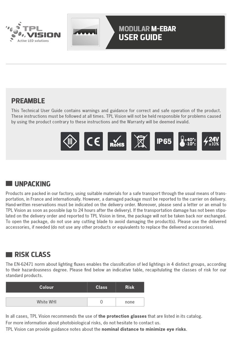 TPL VISION M-EBAR Series user guide