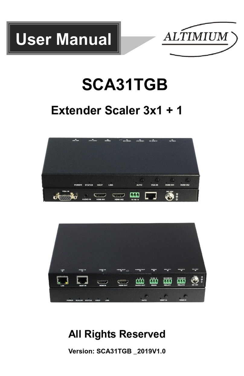 Altimium SCA31TGB user manual