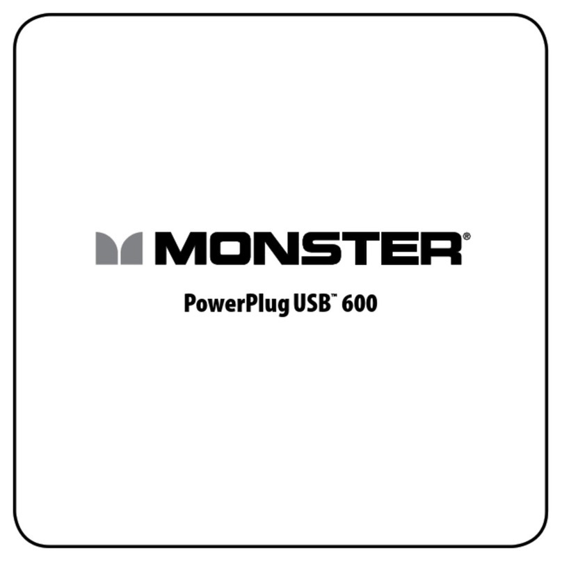 Monster PowerPlug USB 600 User manual