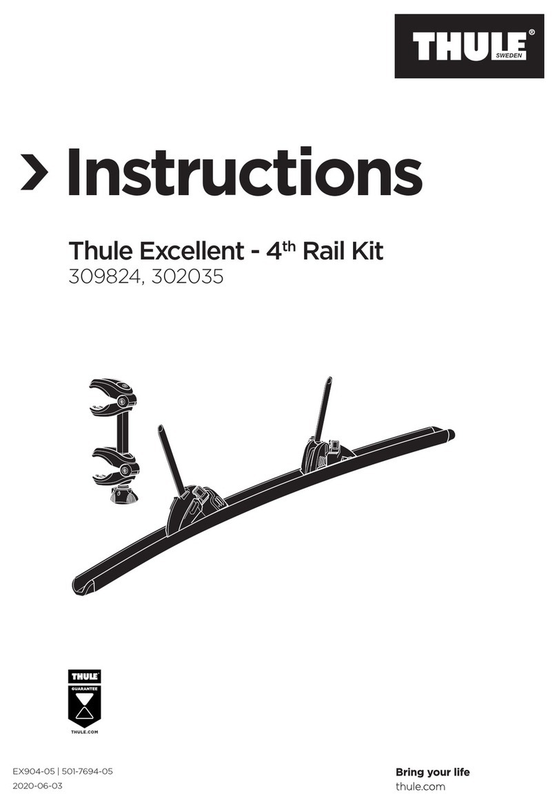 Thule Excellent 4th Rail Kit instructions