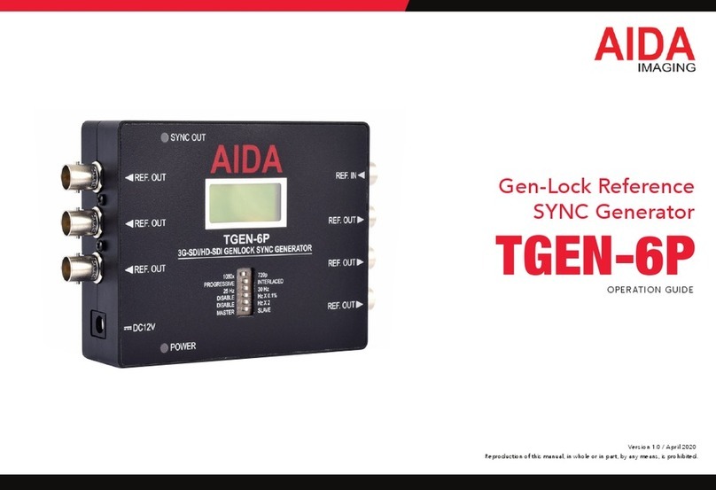 AIDA TGEN-6P User manual