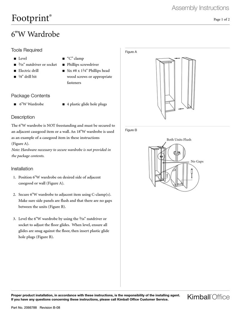 Kimball Office Footprint 6"W Wardrobe Assembly instructions Kimball Office Footprint 6"W Wardrobe Assembly instructions