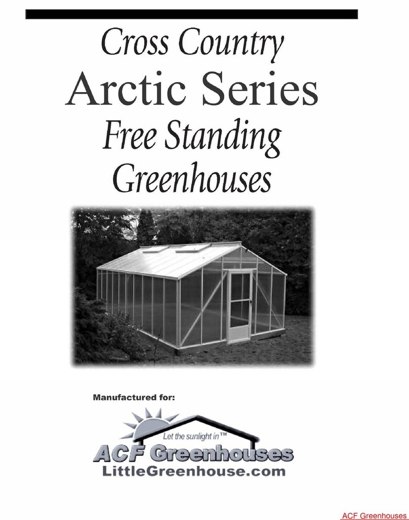 ACF Greenhouses Cross Country Arctic Series manual
