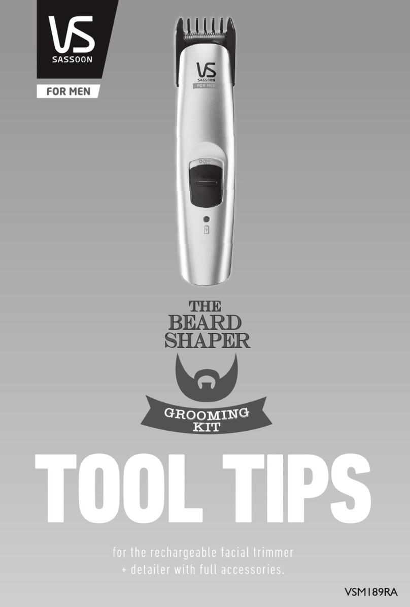 VS Sassoon VSM189RA Tool Tips