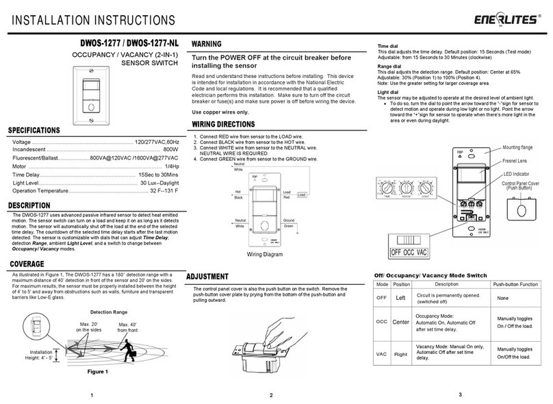Enerlites DWOS-1277 User manual