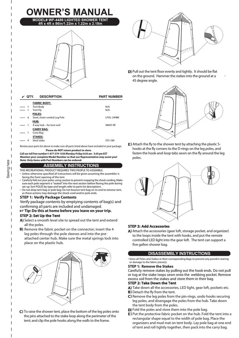 Ozark Trail WF-4486 owner's manual Ozark Trail WF-4486 owner's manual