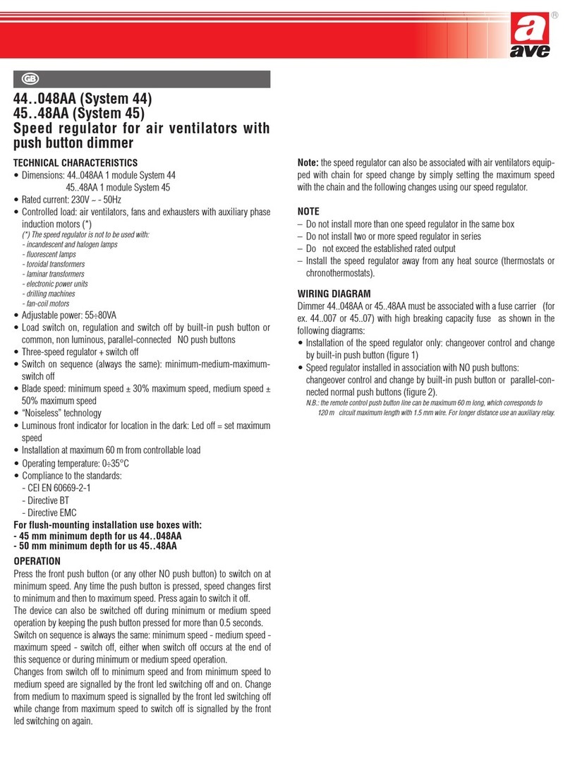 AVE 44 048AA Series quick start guide
