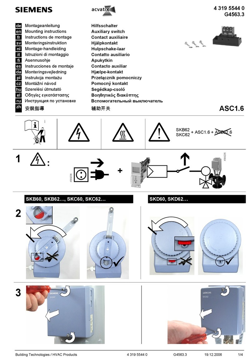 Siemens Acvatix ASC1.6 User manual
