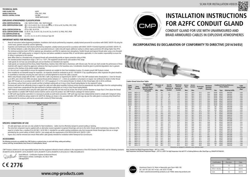 CMP A2FFC installation instructions