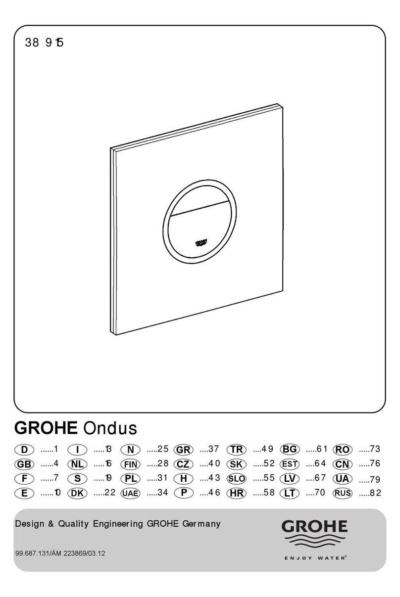 Grohe Ondus 38 915 manual Grohe Ondus 38 915 manual