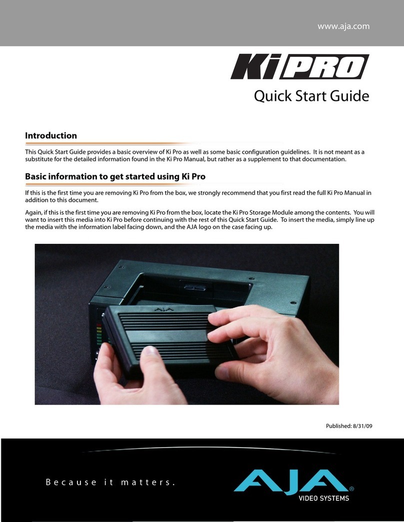AJA Ki PRO rack quick start guide