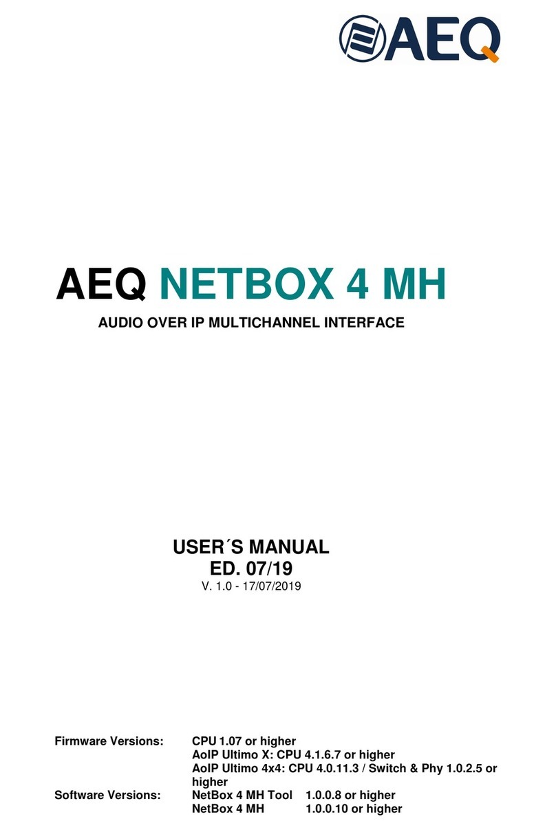 AEQ NETBOX 4 MH user manual