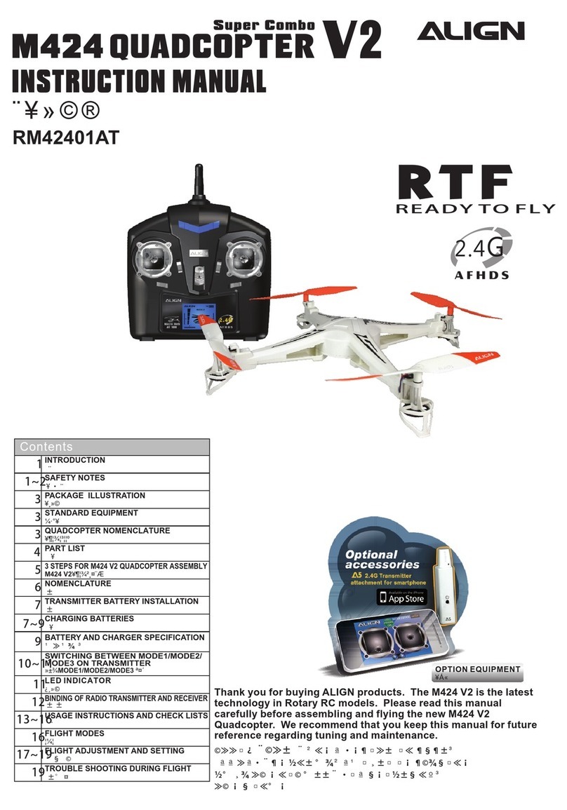 Align Super Combo M424 Quadcopter V2 User manual