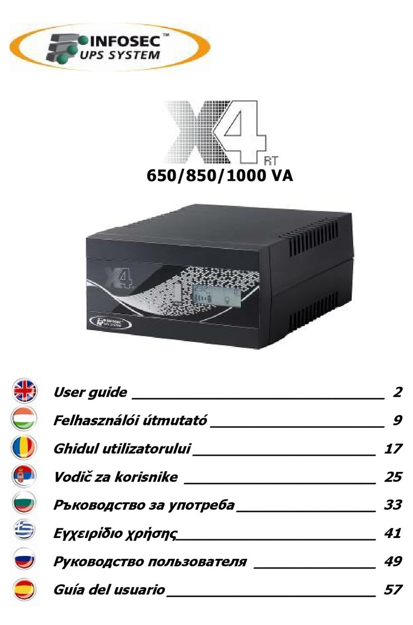 INFOSEC UPS SYSTEM X4 RT Series user guide