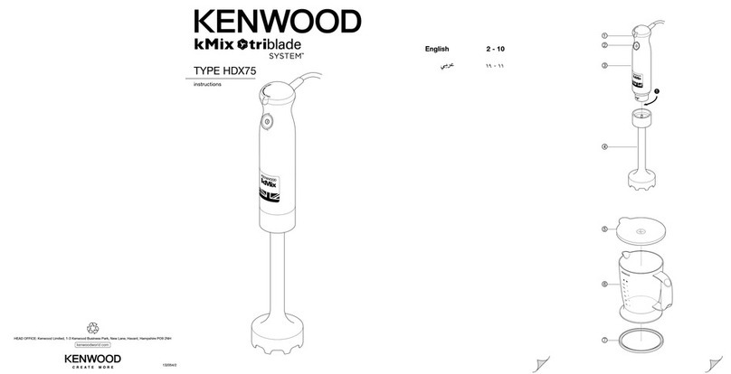 Kenwood kMix triblade System HDX75 User manual