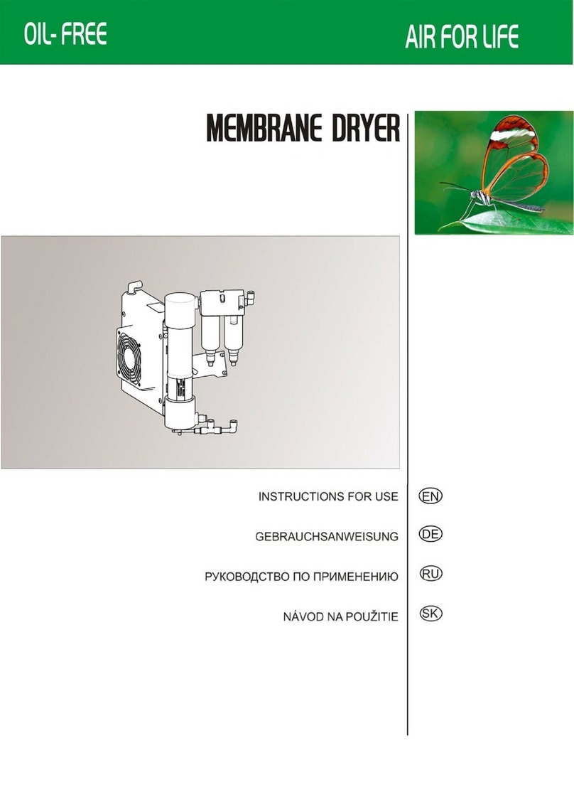EKOM MEMBRANE DRYER Instructions for use