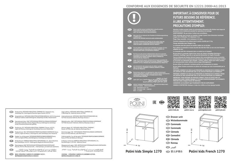 Polini kids Simple 1270 User manual