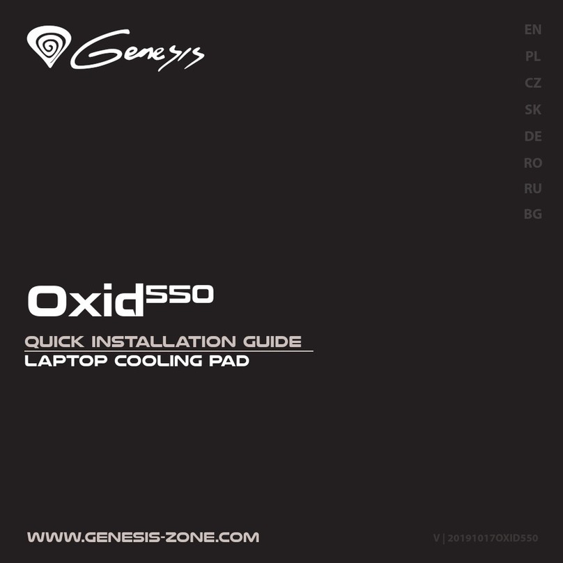 Genesis Oxid550 Quick installation guide