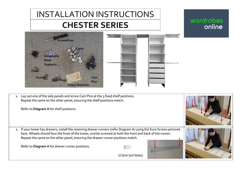 Wardrobes Online Chester Series User manual