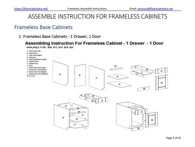 LifeArt Cabinetry B09 Assemble Instruction LifeArt Cabinetry B09 Assemble Instruction