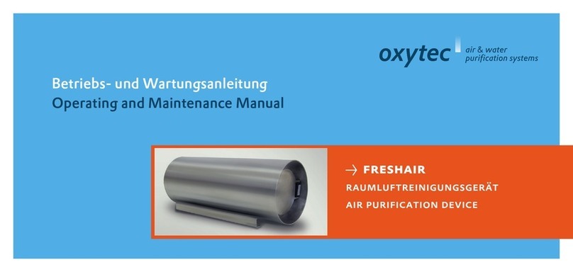 oxytec Freshair Operating instructions