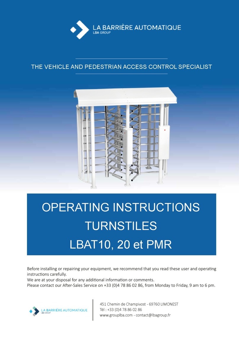 LBA GROUP LBAT10 operating instructions