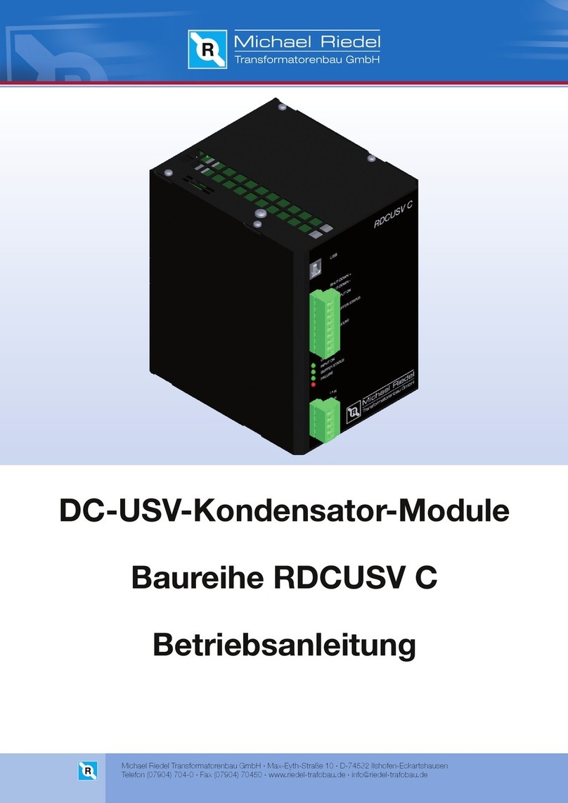 Michael Riedel RDCUSV C Series operating manual