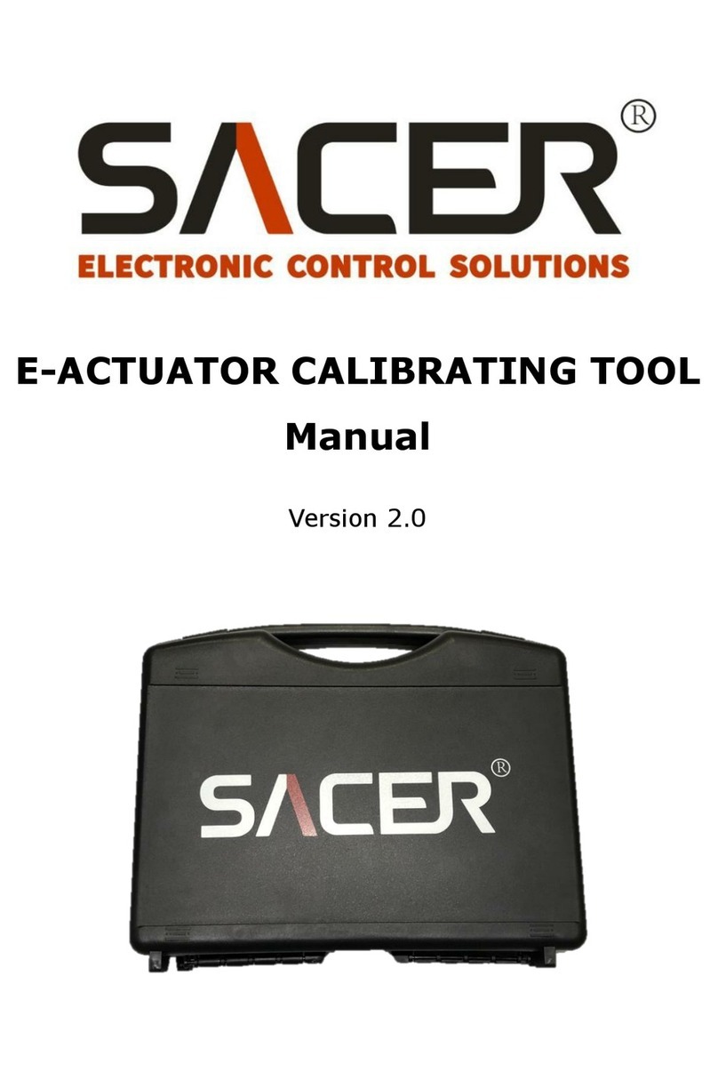 SACER E-ACTUATOR SA1478 manual