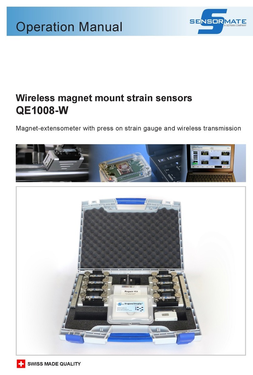 Sensormate QE1008-W Operation manual