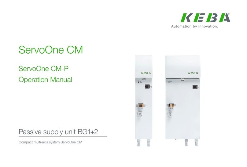 Keba ServoOne CM-P BG1 Operation manual