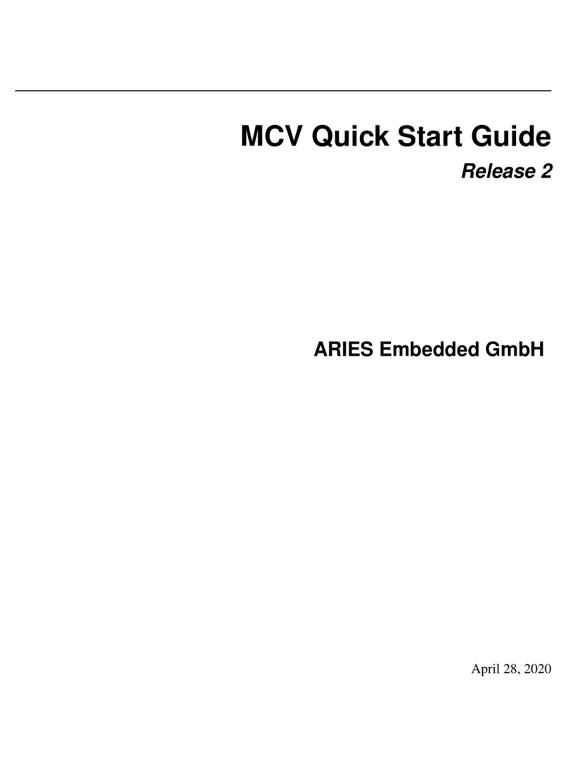 Aries Embedded MCV Series User manual
