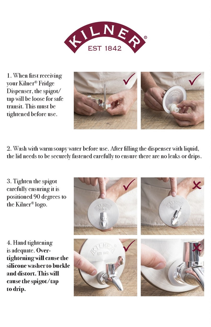 Kilner Fridge Dispenser manual