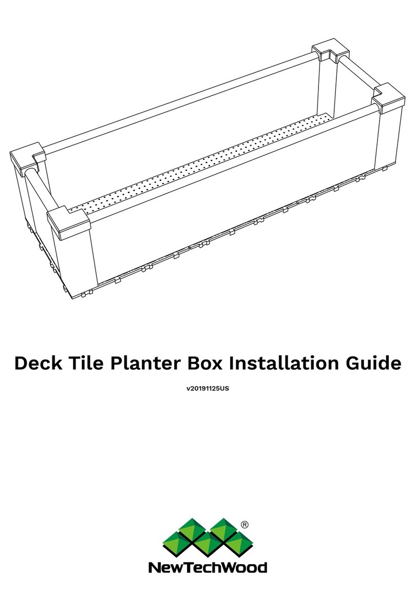 NewTechWood Deck Tile Planter Box installation guide
