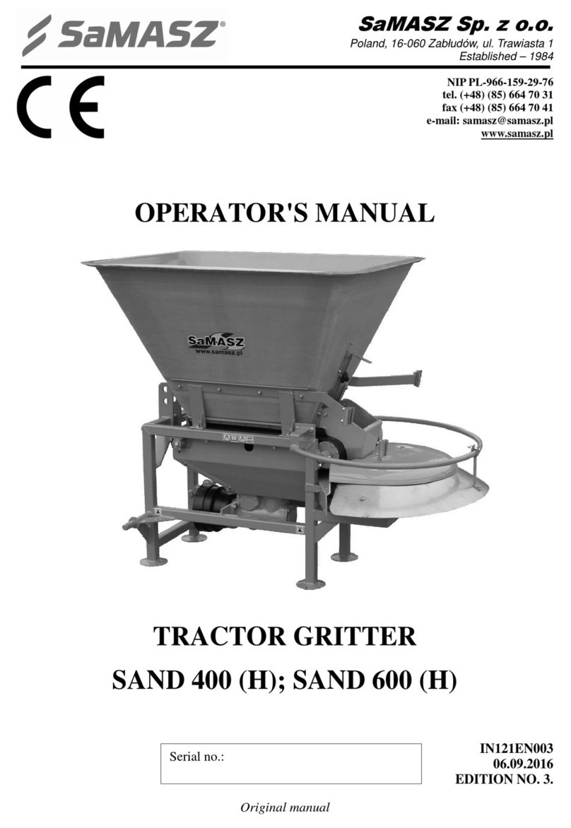 SaMASZ SAND 400 Operator's manual