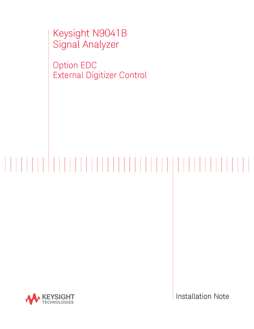 Keysight Technologies N9041B Installation note Keysight Technologies N9041B Installation note