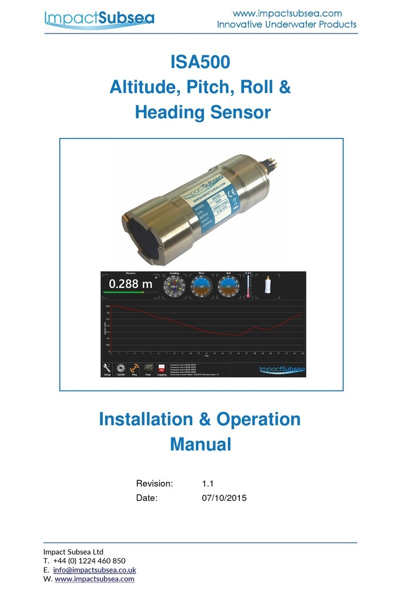 Impact Subsea ISA500 Installation & operation manual